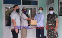 Darurat Corona, Mayjen TNI (Purn) Sentot Salurkan Masker