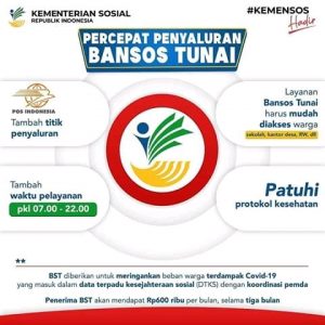 Bergesah Salurkan Bansos Tunai PT Pos Indonesia Buka Layanan Hingga Pkl 22.00