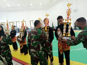 Rama Dan Reza Pasangan Ganda Dari PPS Jokotole Cabang Pamekasan Raih Juara 2 di Korem 084/BJ