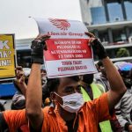 Ratusan Pekerja Lion Air Unjuk Rasa Tuntut Hak Pasca PHK