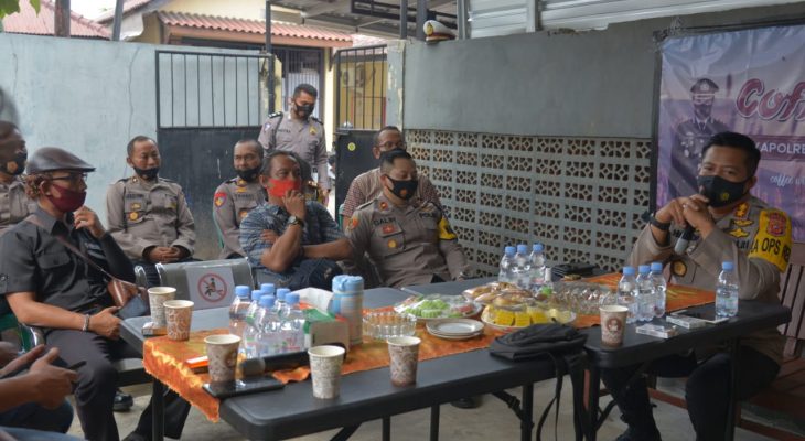 Jalin silaturahmi Kapolres Indramayu ngopi bersama dengan wartawan
