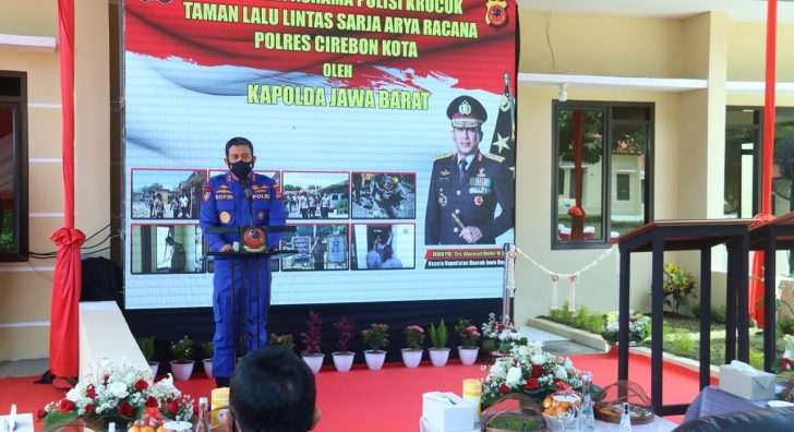 Kapolda Jabar Resmikan Rusus Tipe 36 dan Taman Lalin Polres Cirebon Kota