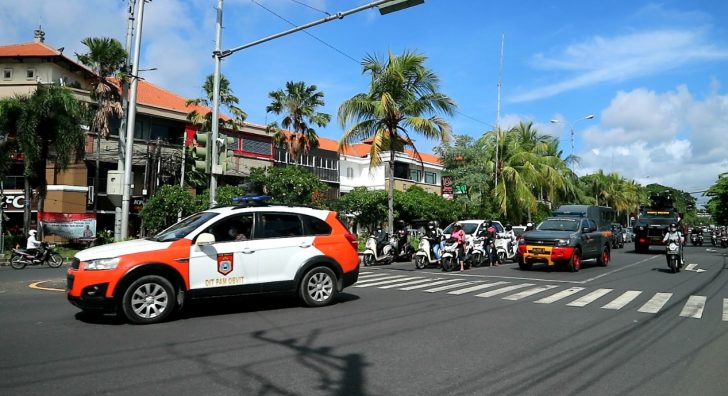 Hari Pertama Ops Lilin Agung 2020, Polda Bali Laksanakan Patroli Gabungan Seputaran Kota Denpasar