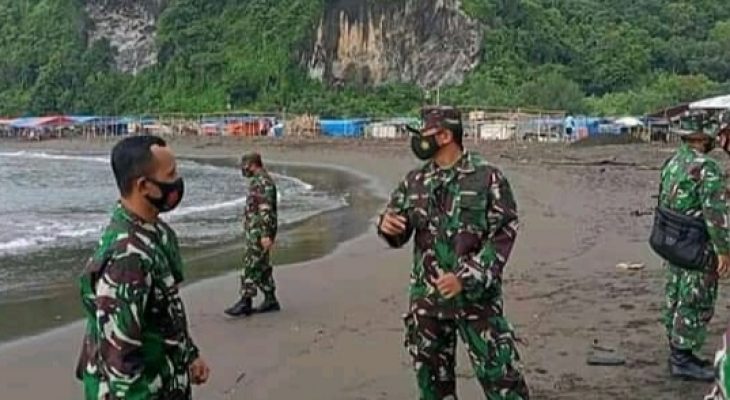 Dandim Cilacap Cek Aset Milik TNI AD di Sepanjang Pesisir Selatan