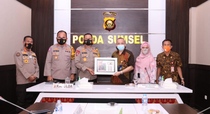 Kapolda Sumsel Menerima Audensi Kepala Kantor PT. Pos Indonesia (Persero)
