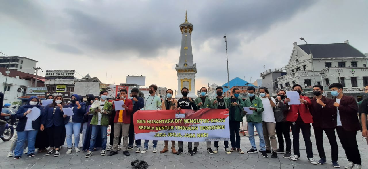 BEM Nusantara DIY Doa Bersama untuk NTT dan Kecam Terorisme