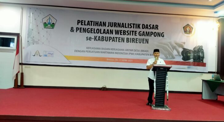 Pelatihan Jurnalistik Dasar dan Pengelolaan Website Gampong Se-kabupaten Bireuen