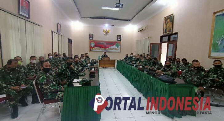 Pimpin Rapat Evaluasi ini Pesan Dandim 0103/Aceh Utara Kepada Para Perwira Staf dan Danramil Jajaran