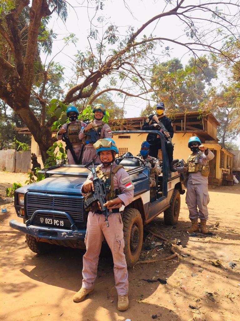 Lima Personil Polda Sumsel Jalankan Misi MINUSCA di Africa Tengah