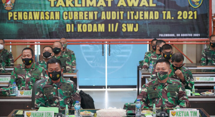 Tim Itjenad Lakukan Pengawasan Current Audit di Satuan Jajaran Kodam ll/Sriwijaya