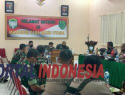 Menekan Penyebaran Virus Covid 19, Kodim 0103/Aceh Utara Gelar Rapat Koordinasi Kegiatan Operasi Yustisi