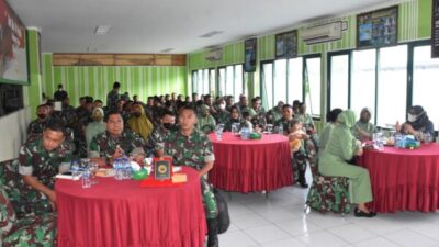 Ajendam Kasuari Gelar Syukuran Potong Tumpeng Peringati HUT ke-71 Ajen TNI AD