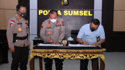 Jalin Kerjasama, Polda Sumsel dan PT Pertagas Tandatangani PKT