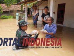 Kodim Purworejo Bagikan Ratusan Nasi Kotak untuk Warga Terdampak Banjir