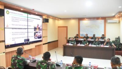 Pangdam Kasuari Ikuti Vicon dengan Panglima TNI terkait Antisipasi Aksi 11 April