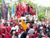 Aksi Unjuk Rasa Ratusan Mahasiswa IMM di Gedung DPRD Sidoarjo Tolak 3 Periode