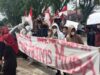 Aktivis Muba Geruduk Kantor DPRD Kabupaten Musi Banyuasin Sampaikan Suara Rakyat