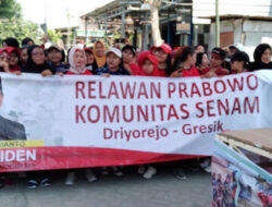 Komunitas Senam Driyorejo Gresik Deklarasi Dukung Prabowo Capres