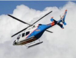 Usai Penyelamatan Penumpang di Gunung Tamiai, Helicopter 429 P-3202 Kembali ke Polda Sumsel