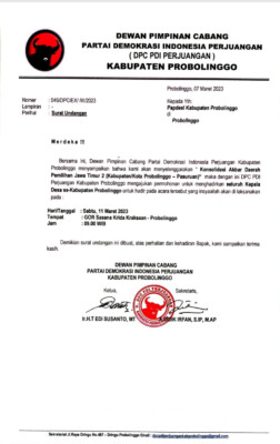 PDIP Gelar Konsolidasi Akbar Dapil Jatim 2 (Probolinggo - Pasuruan), Kades Boleh Hadir