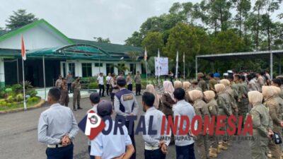 Tim Gabungan Lakukan Pengamanan Aksi Demo di Depan Kantor Bupati Pali