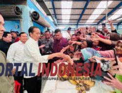 Tinjau Pasar Bululawang, Jokowi : Inflasi Terkendali, Pasokan Banyak