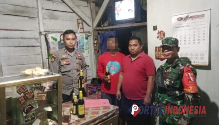 Operasi Cipkon TNI-Polri Amankan Puluhan Botol Miras di Wilayah Kedungwuni