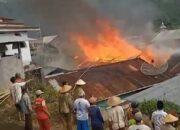 Enam Rumah di Lereng Gunung Prahu Kendal Dilalap Sijago Merah