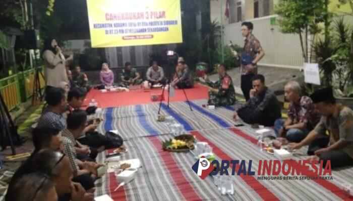 Cangkrukan Kamtibmas Tiga Pilar di Kelurahan Sekardangan