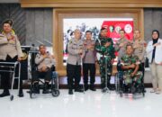 Bhakti Kesehatan Hari Bhayangkara, Polda Sumsel Peduli Personil TNI-Polri Penyandang Disabilitas