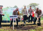 Polda Sumsel Tanam 57.489 Bibit Pohon dan Tebar 2000 Bibit Ikan Nila