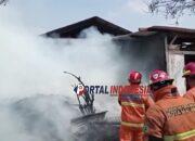 Bakar Sampah Sembarangan, 2 Kios Penjual Rosokan Ludes Dilalap Si Jago Merah