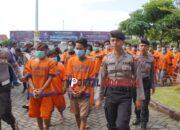 Dua Pekan, Polresta Sidoarjo ungkap 69 Kasus dan Amankan 70 Tersangka Kriminalitas