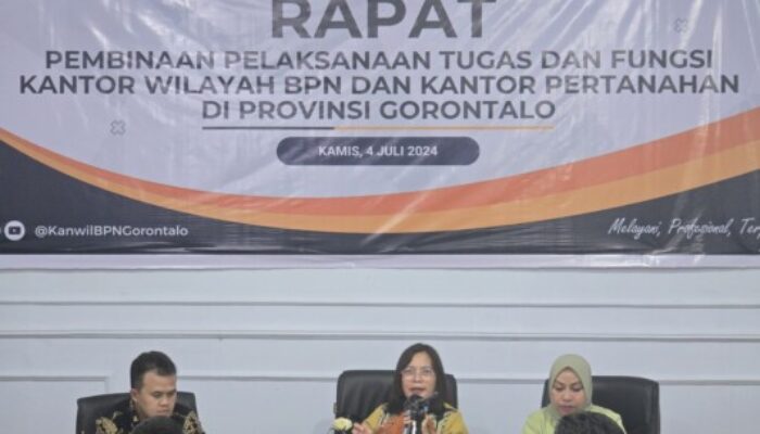 Evaluasi Kinerja Kanwil BPN Provinsi Gorontalo, Pembina Tim 5 Dukung Pemerataan Capaian WBK