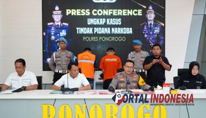 Polisi Bongkar Sindikat Narkoba di Ponorogo, Seberat 55 Gram Sabu Diamankan