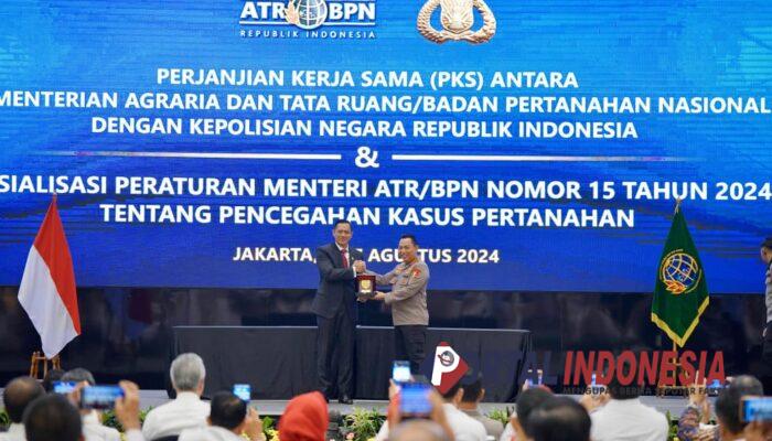 Apresiasi Kinerja Menteri AHY dan Jajaran dalam Penyelesaian Kasus Pertanahan, Kapolri: Pukul Mafia Tanah Sampai Tuntas