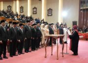 50 Anggota DPRD Sleman Periode 2024-2029 Dilantik, Inilah Program Ketua Sementara