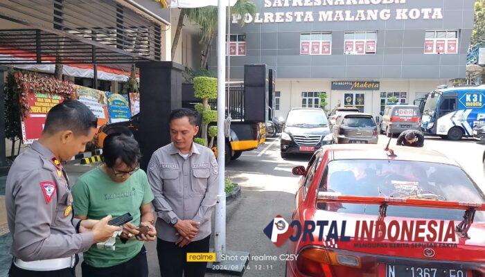 Satlantas Polresta Malang Kota Tindak Tegas Mobil Yang Pakai Lampu Blitz Yang Viral Di Instagram