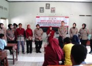 Polwan Polresta Sidoarjo Gelar Baksos dan Sosialisasi Bahaya Kenakalan Remaja