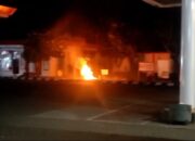Korsleting Listrik Diduga Sebabkan Tandon Solar Terbakar di SPBU Panarukan