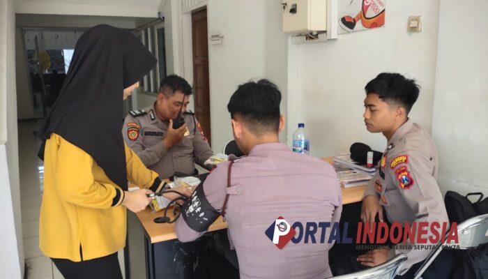 Dokkes Polresta Sidoarjo Patroli Kesehatan Personel Operasi Mantap Praja Semeru 2024