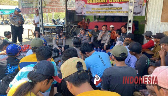 Kapolsek Sedati Gelar Bincang Kamtibmas Bersama Warga Nelayan Gisik Cemandi