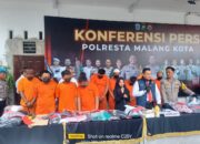 Terciduk! Satreskrim Polresta Malang Kota Tangkap Kelompok Palembang Spesialis Pencurian Modus Kempes Ban