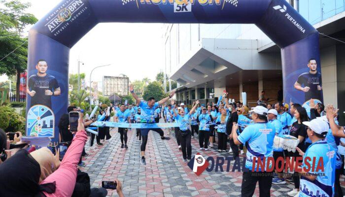 Giat Run & Fun 5k Momen HANTARU 2024, Menteri AHY Harapkan Pegawai Semakin Solid dan Kompak