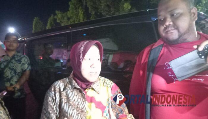 Datang ke Pasuruan, Calon Gubernur Risma Meninjau Dua Sungai Besar Yang Menjadi Langganan Banjir