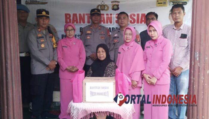 Peduli Keluarga Polri, Polsek Muara Beliti Salurkan Bantuan Sosial ke Warakawuri