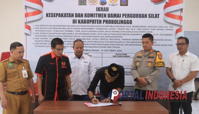 PSHT dan PSHW Probolinggo Gelar Ikrar Damai, Tekan Konflik, Perkuat Persatuan