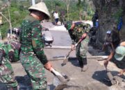 Bati Bakti TNI Ajak Warga Pegang Erat Budaya Gotong Royong