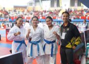 Dua Polwan Satsamapta Polresta Sidoarjo Raih Podium di Kejuaraan Karate Piala Panglima TNI 2024
