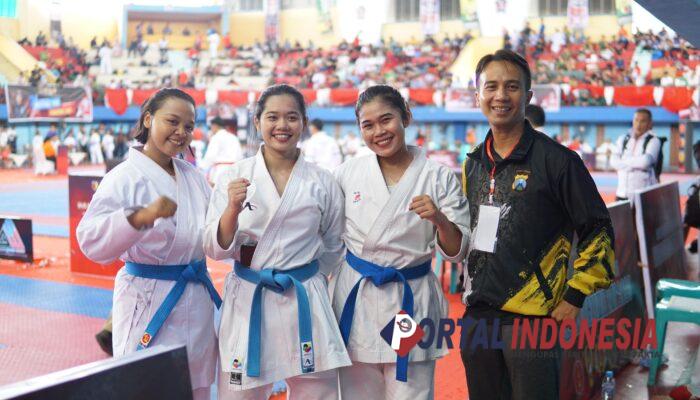 Dua Polwan Satsamapta Polresta Sidoarjo Raih Podium di Kejuaraan Karate Piala Panglima TNI 2024